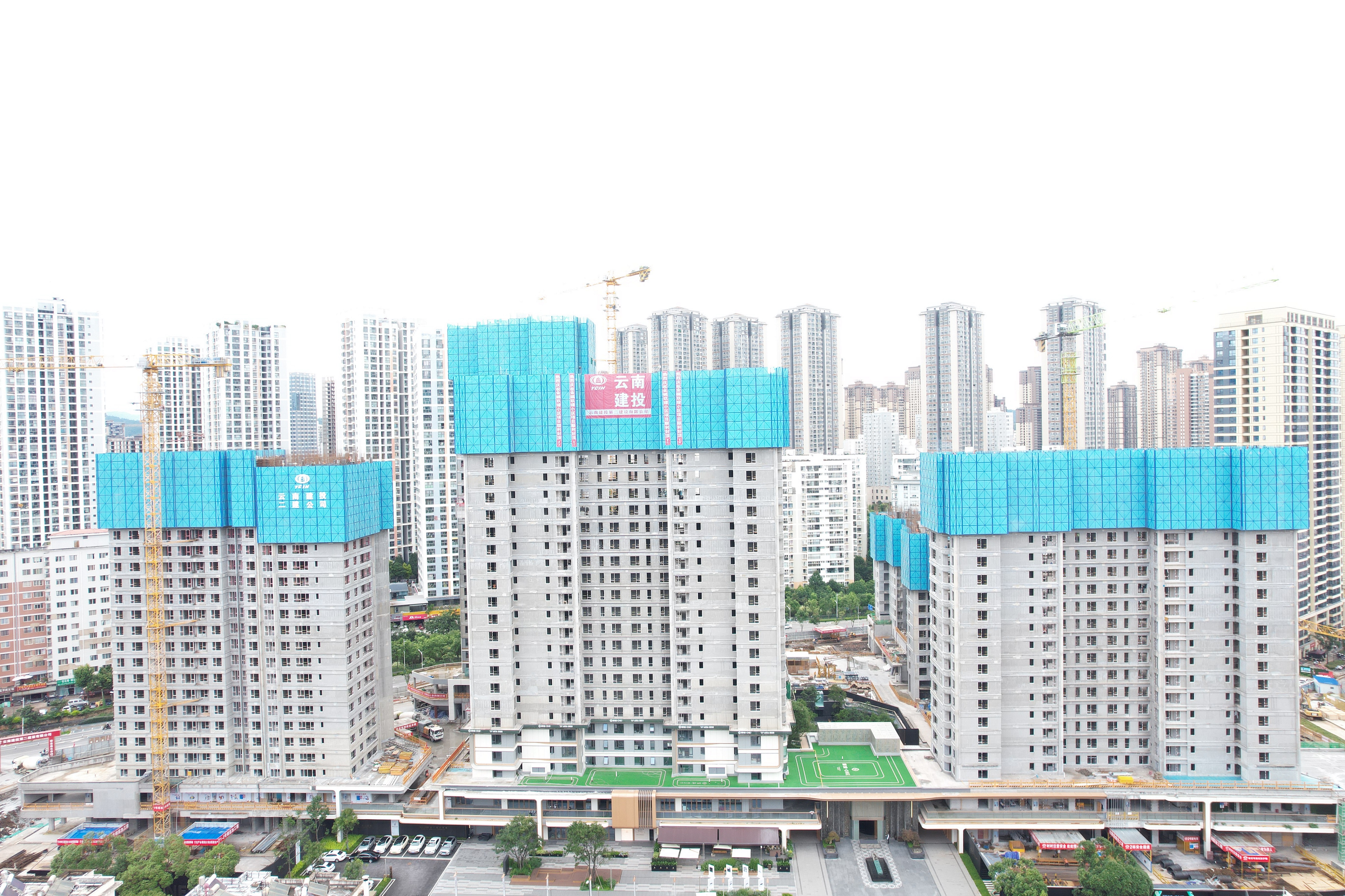 凝心聚力筑精品！金樾玖璋小區(qū)建設(shè)項目首棟封頂